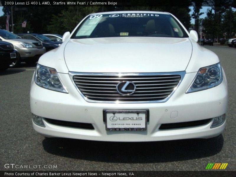 Starfire White Pearl / Cashmere Beige 2009 Lexus LS 460 L AWD