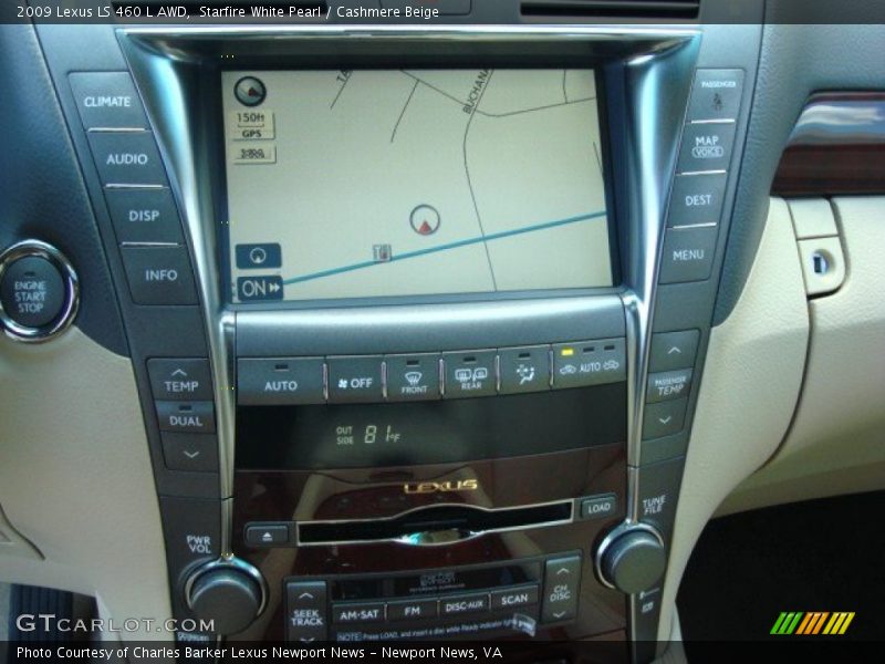 Starfire White Pearl / Cashmere Beige 2009 Lexus LS 460 L AWD