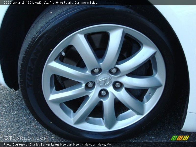 Starfire White Pearl / Cashmere Beige 2009 Lexus LS 460 L AWD