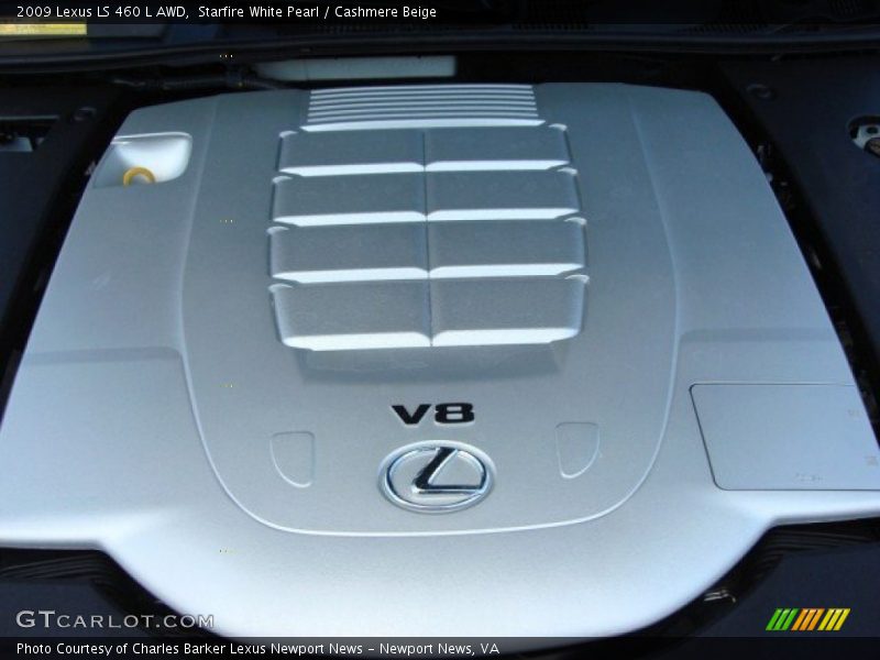 Starfire White Pearl / Cashmere Beige 2009 Lexus LS 460 L AWD