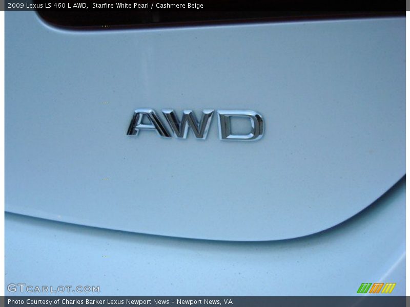 Starfire White Pearl / Cashmere Beige 2009 Lexus LS 460 L AWD