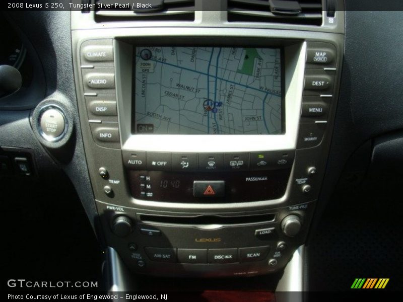 Tungsten Silver Pearl / Black 2008 Lexus IS 250