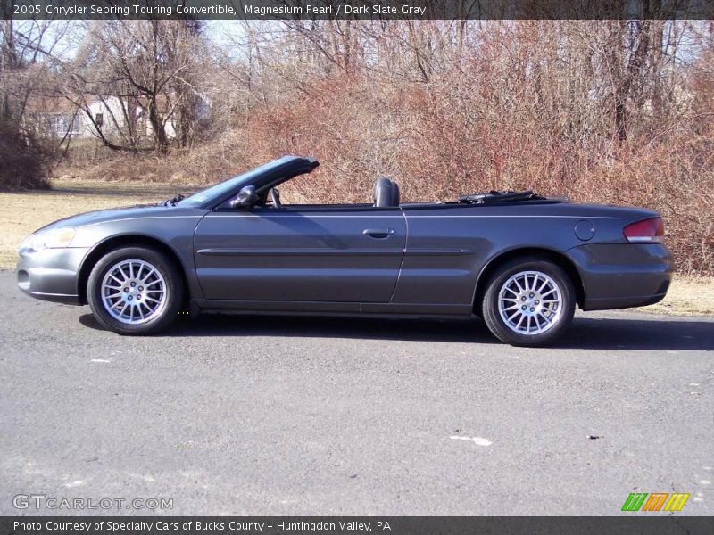 Magnesium Pearl / Dark Slate Gray 2005 Chrysler Sebring Touring Convertible