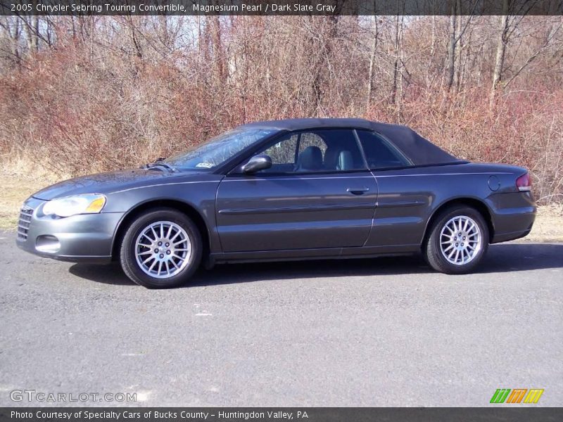 Magnesium Pearl / Dark Slate Gray 2005 Chrysler Sebring Touring Convertible