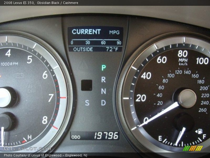 Obsidian Black / Cashmere 2008 Lexus ES 350