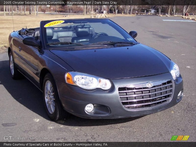 Magnesium Pearl / Dark Slate Gray 2005 Chrysler Sebring Touring Convertible