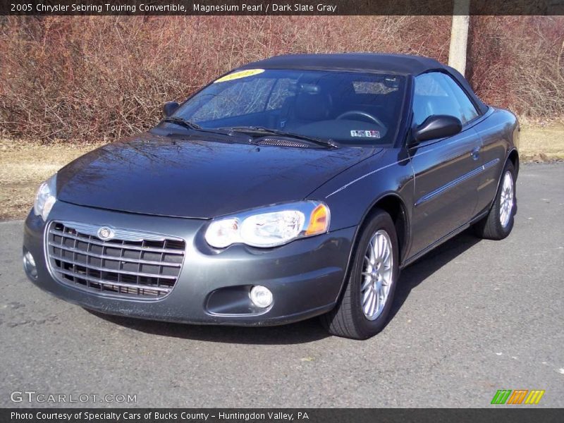 Magnesium Pearl / Dark Slate Gray 2005 Chrysler Sebring Touring Convertible