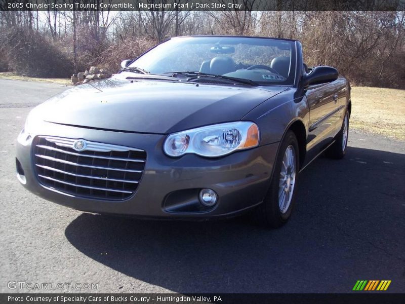 Magnesium Pearl / Dark Slate Gray 2005 Chrysler Sebring Touring Convertible