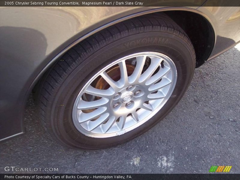 Magnesium Pearl / Dark Slate Gray 2005 Chrysler Sebring Touring Convertible