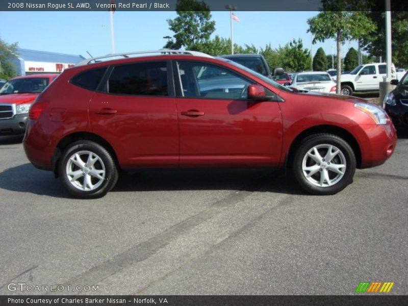 Venom Red Pearl / Black 2008 Nissan Rogue SL AWD