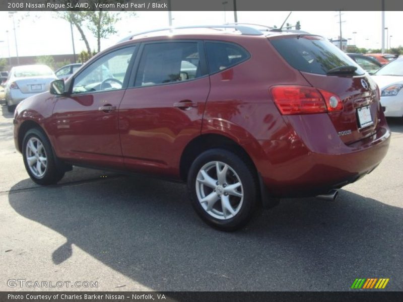 Venom Red Pearl / Black 2008 Nissan Rogue SL AWD