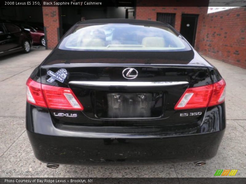 Black Sapphire Pearl / Cashmere 2008 Lexus ES 350
