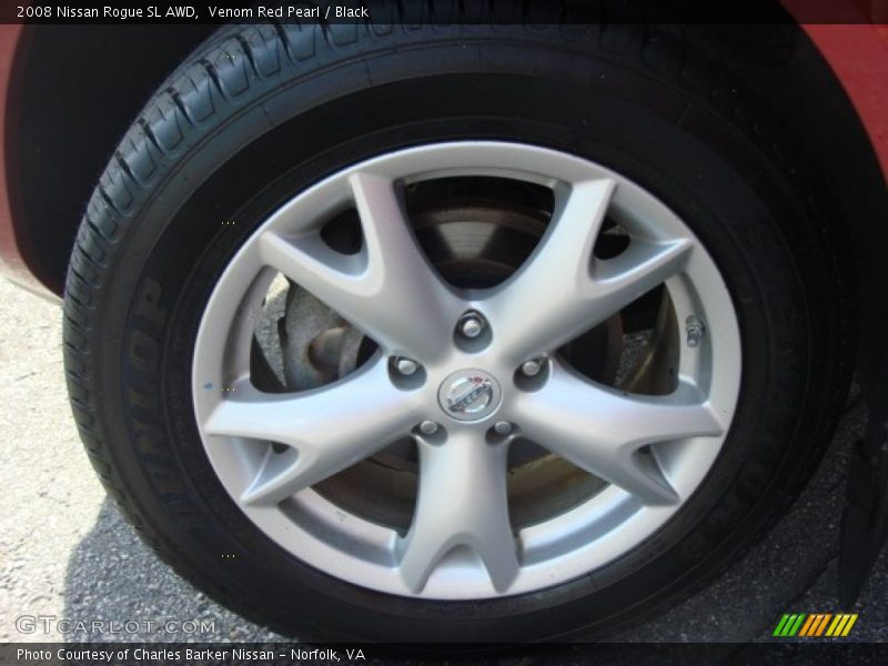 Venom Red Pearl / Black 2008 Nissan Rogue SL AWD