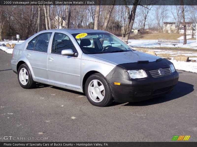 Silver Arrow Metallic / Black 2000 Volkswagen Jetta GLS Sedan