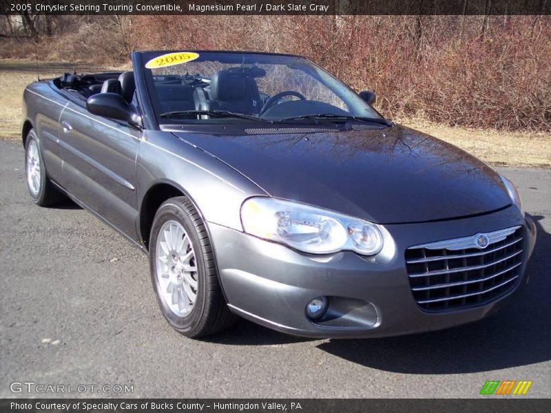 Magnesium Pearl / Dark Slate Gray 2005 Chrysler Sebring Touring Convertible