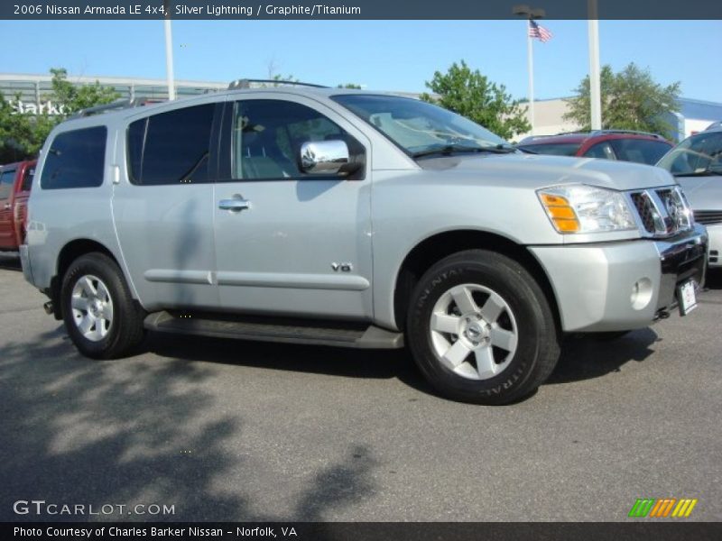 Silver Lightning / Graphite/Titanium 2006 Nissan Armada LE 4x4