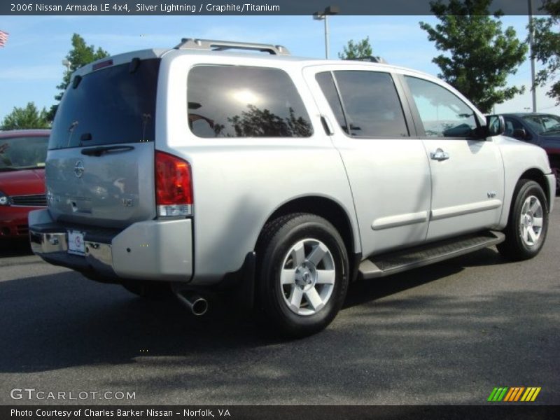 Silver Lightning / Graphite/Titanium 2006 Nissan Armada LE 4x4