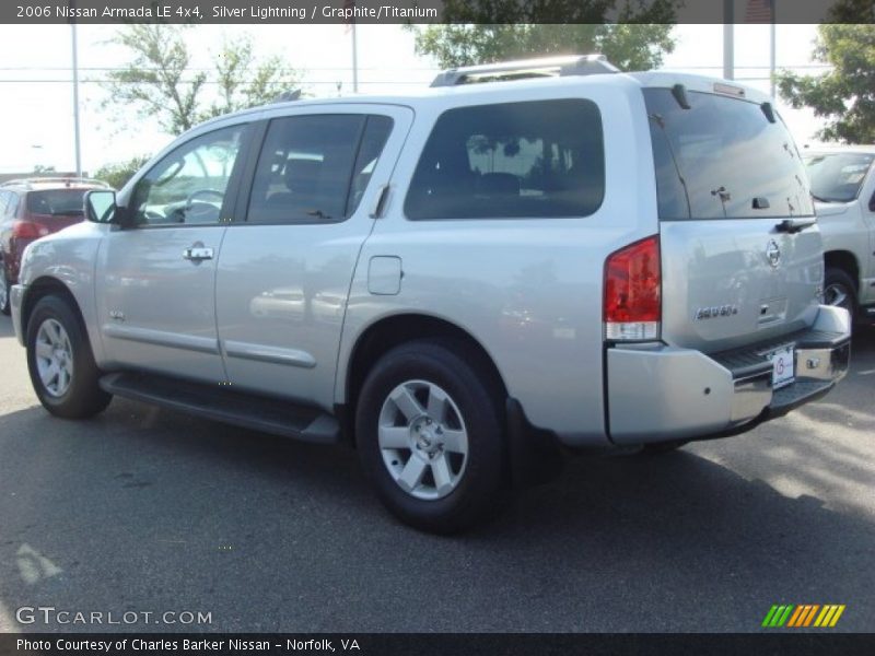 Silver Lightning / Graphite/Titanium 2006 Nissan Armada LE 4x4