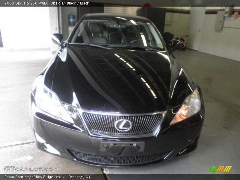 Obsidian Black / Black 2008 Lexus IS 250 AWD