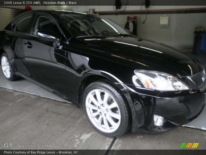Obsidian Black / Black 2008 Lexus IS 250 AWD