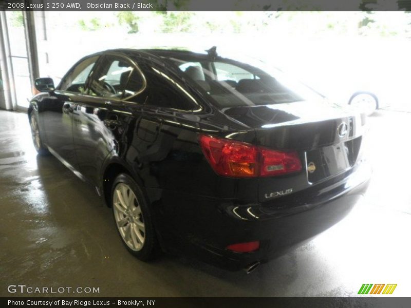 Obsidian Black / Black 2008 Lexus IS 250 AWD