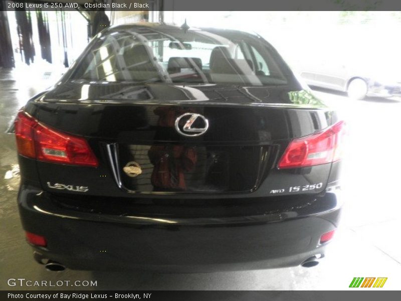 Obsidian Black / Black 2008 Lexus IS 250 AWD
