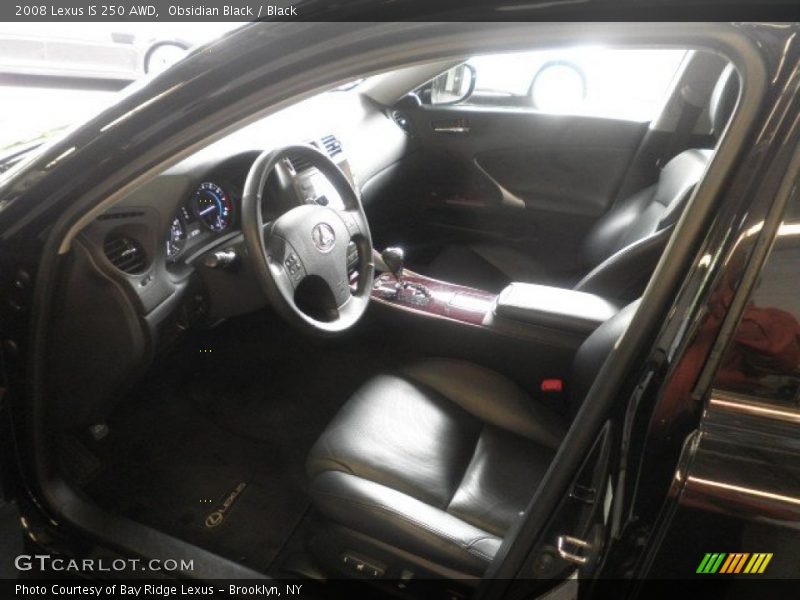 Obsidian Black / Black 2008 Lexus IS 250 AWD