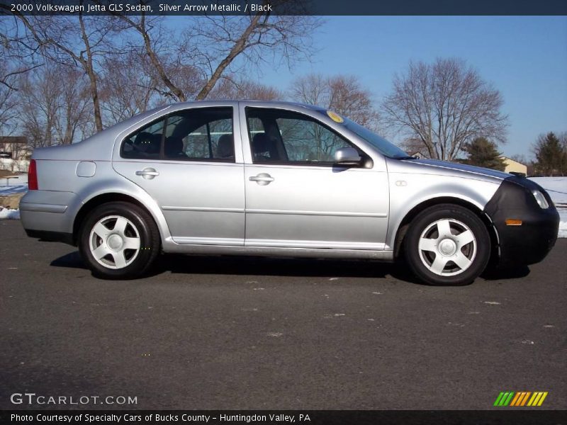 Silver Arrow Metallic / Black 2000 Volkswagen Jetta GLS Sedan