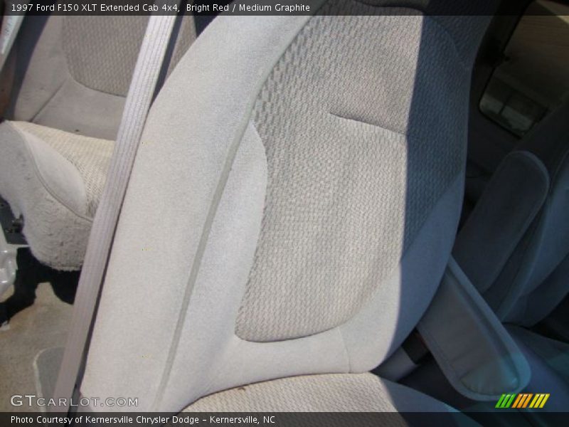 Bright Red / Medium Graphite 1997 Ford F150 XLT Extended Cab 4x4