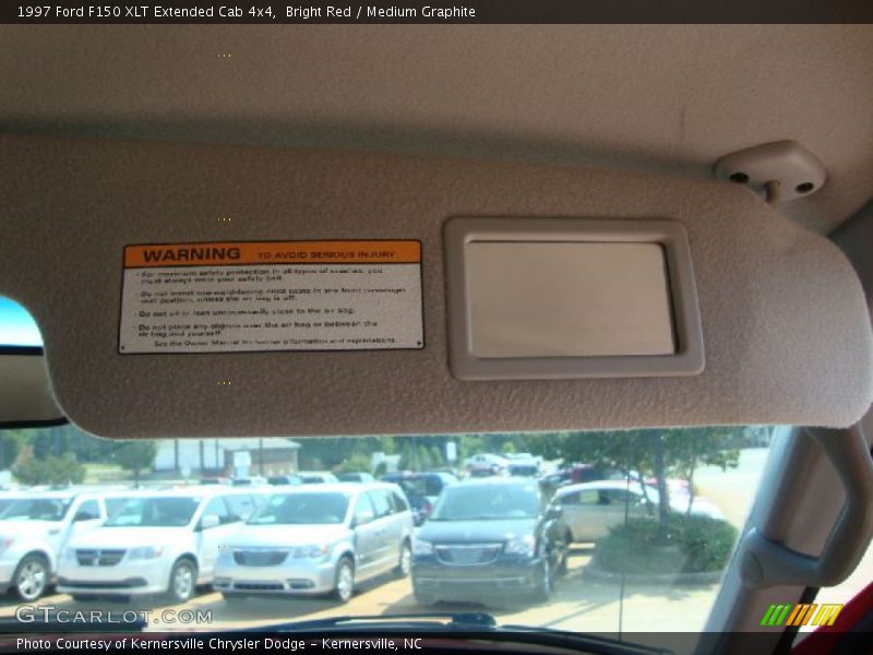 Bright Red / Medium Graphite 1997 Ford F150 XLT Extended Cab 4x4