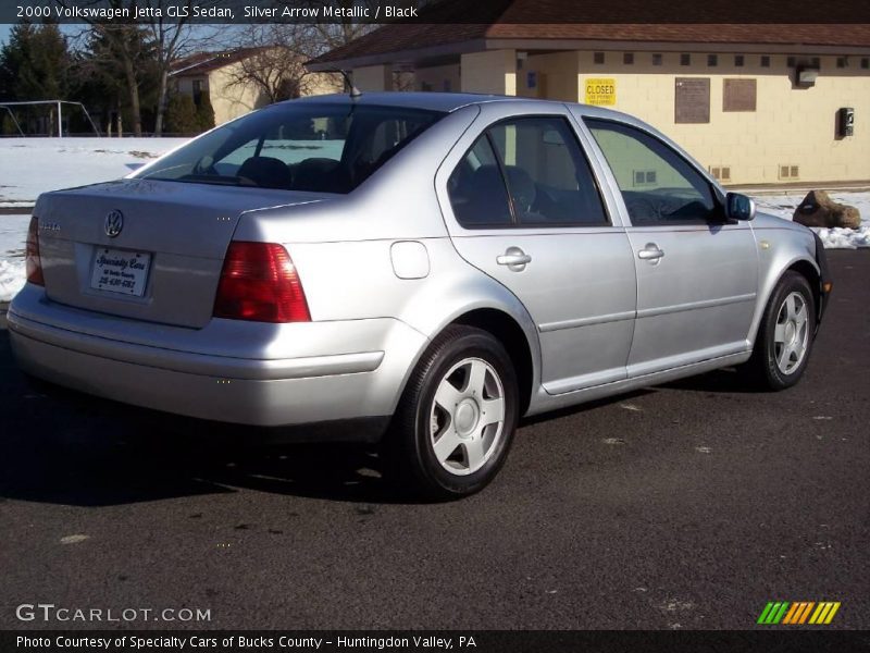Silver Arrow Metallic / Black 2000 Volkswagen Jetta GLS Sedan