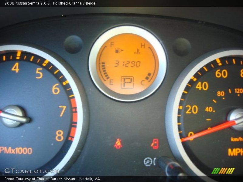 Polished Granite / Beige 2008 Nissan Sentra 2.0 S