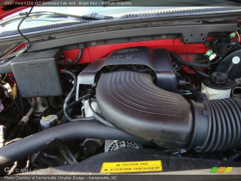 Bright Red / Medium Graphite 1997 Ford F150 XLT Extended Cab 4x4