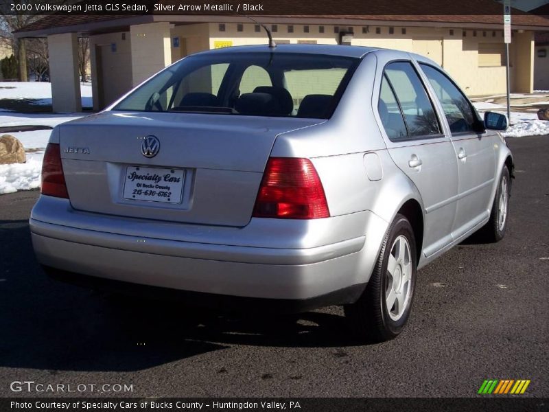 Silver Arrow Metallic / Black 2000 Volkswagen Jetta GLS Sedan
