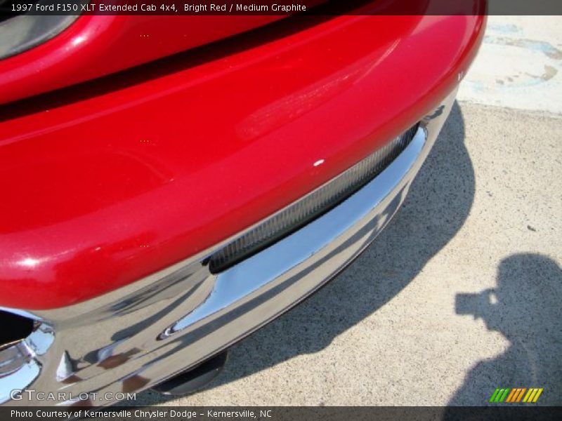 Bright Red / Medium Graphite 1997 Ford F150 XLT Extended Cab 4x4