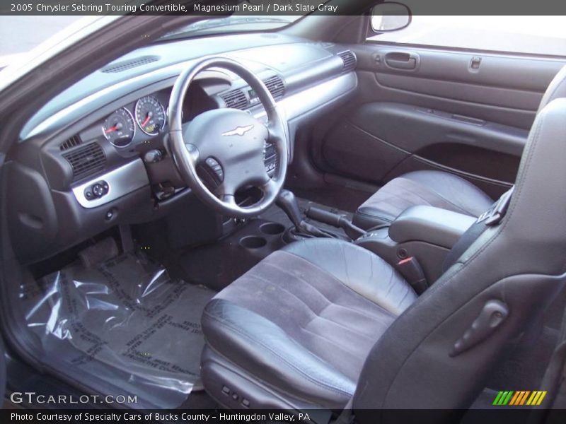 Magnesium Pearl / Dark Slate Gray 2005 Chrysler Sebring Touring Convertible