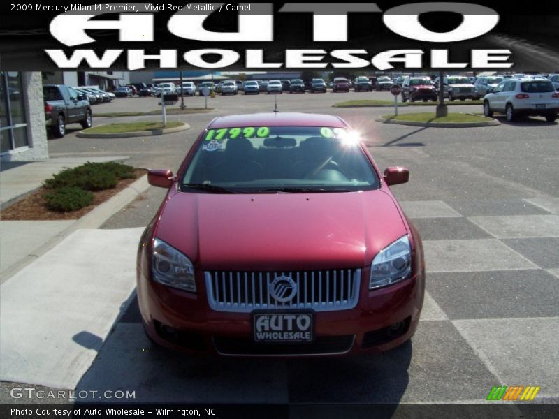 Vivid Red Metallic / Camel 2009 Mercury Milan I4 Premier