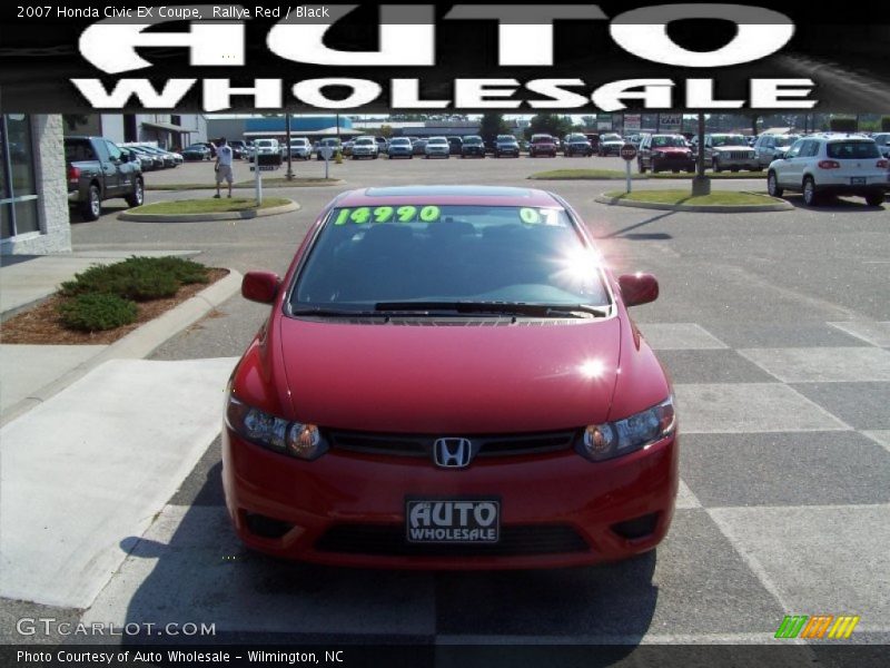 Rallye Red / Black 2007 Honda Civic EX Coupe