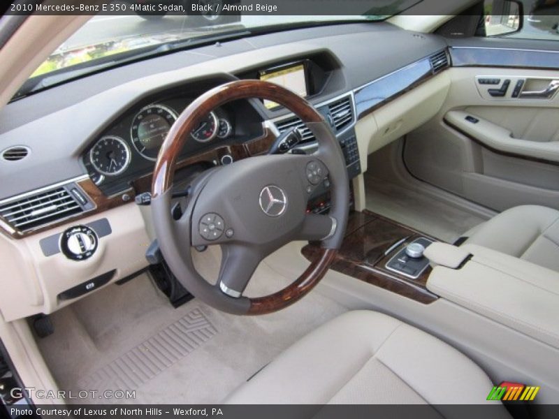 Black / Almond Beige 2010 Mercedes-Benz E 350 4Matic Sedan