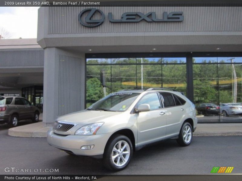 Bamboo Pearl / Parchment 2009 Lexus RX 350 AWD
