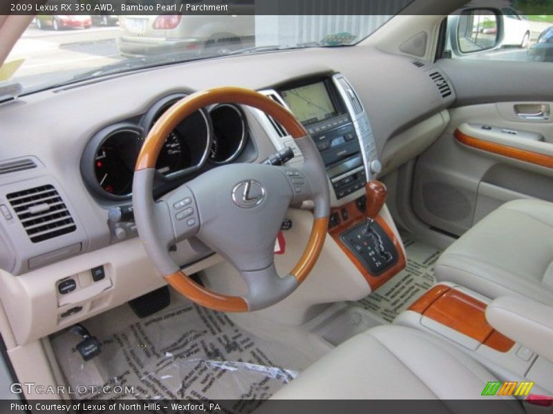 Bamboo Pearl / Parchment 2009 Lexus RX 350 AWD