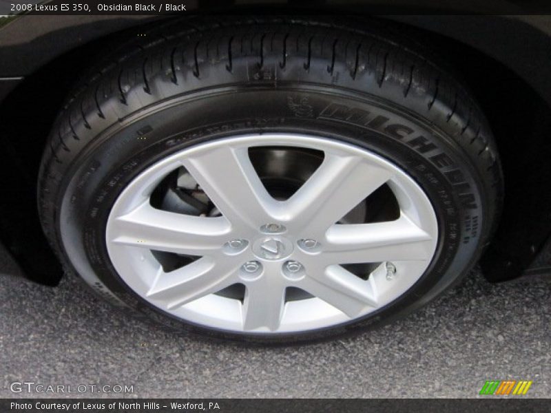 Obsidian Black / Black 2008 Lexus ES 350