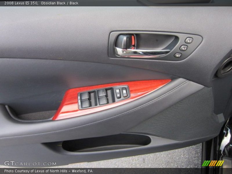 Obsidian Black / Black 2008 Lexus ES 350
