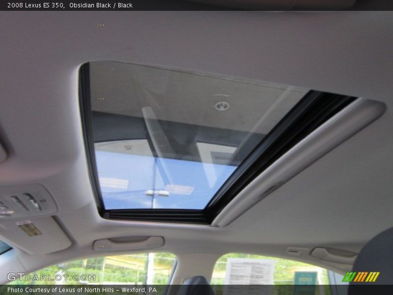 Obsidian Black / Black 2008 Lexus ES 350