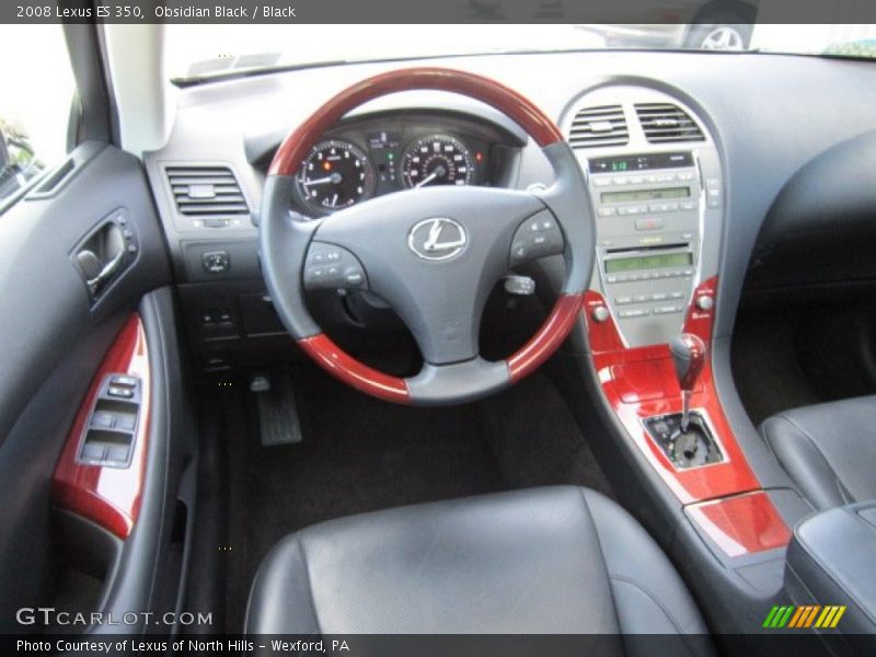 Obsidian Black / Black 2008 Lexus ES 350