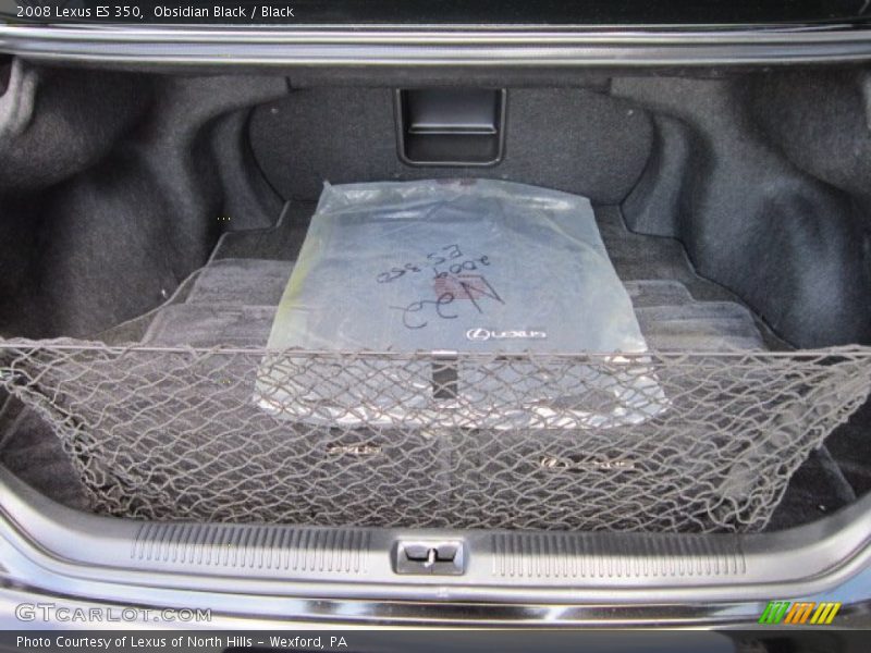 Obsidian Black / Black 2008 Lexus ES 350