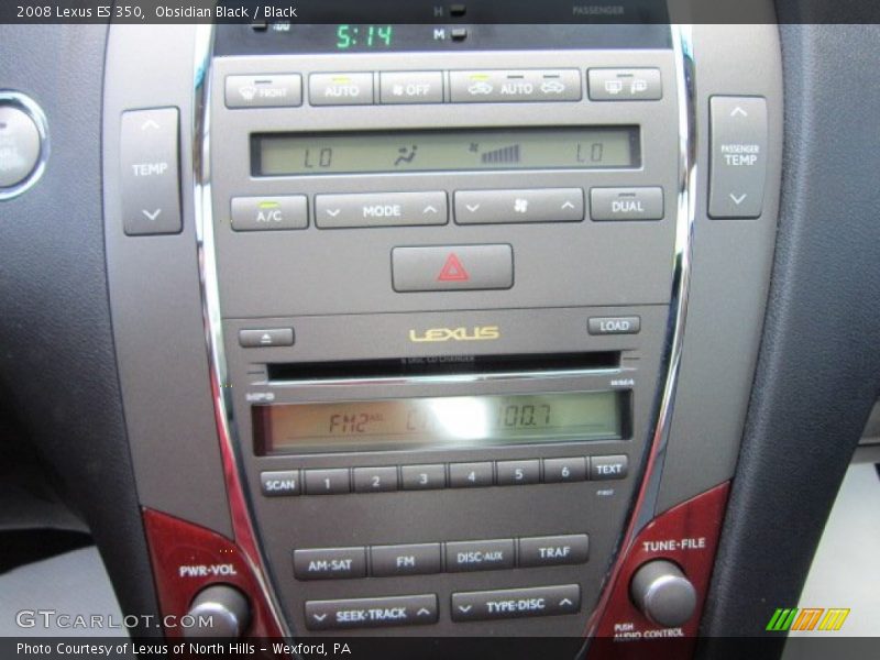 Obsidian Black / Black 2008 Lexus ES 350