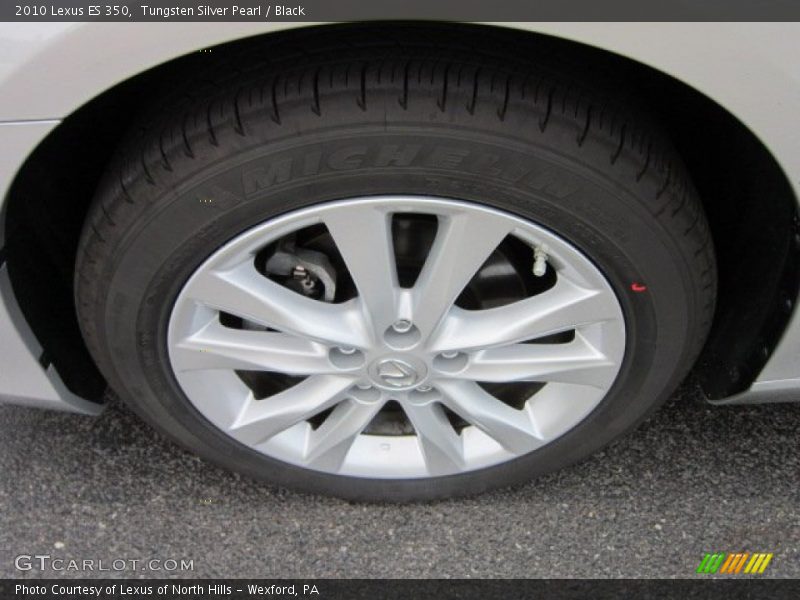 Tungsten Silver Pearl / Black 2010 Lexus ES 350
