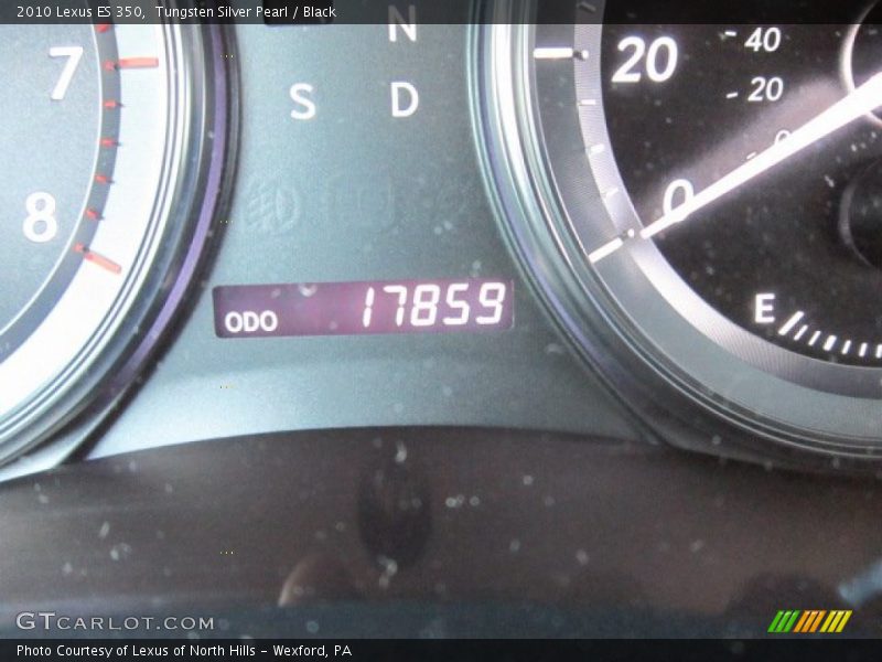 Tungsten Silver Pearl / Black 2010 Lexus ES 350