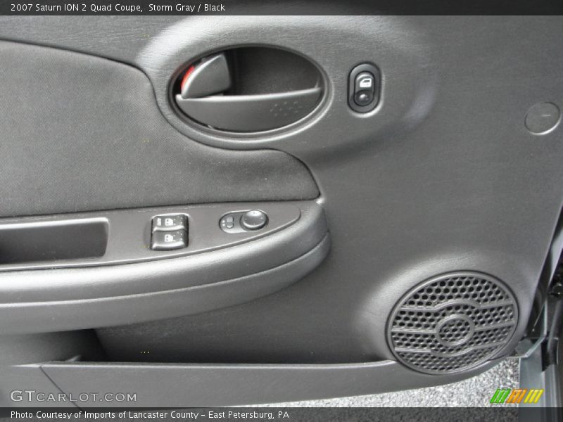 Storm Gray / Black 2007 Saturn ION 2 Quad Coupe